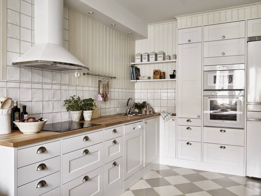 Кухня икеа Будбин белая