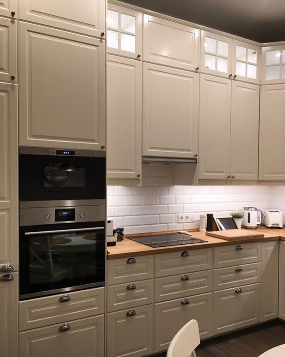 Кухонный гарнитур Будбин икеа белый