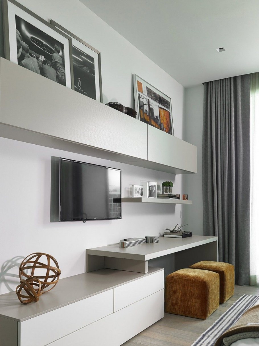 Гостиная с рабочей зоной