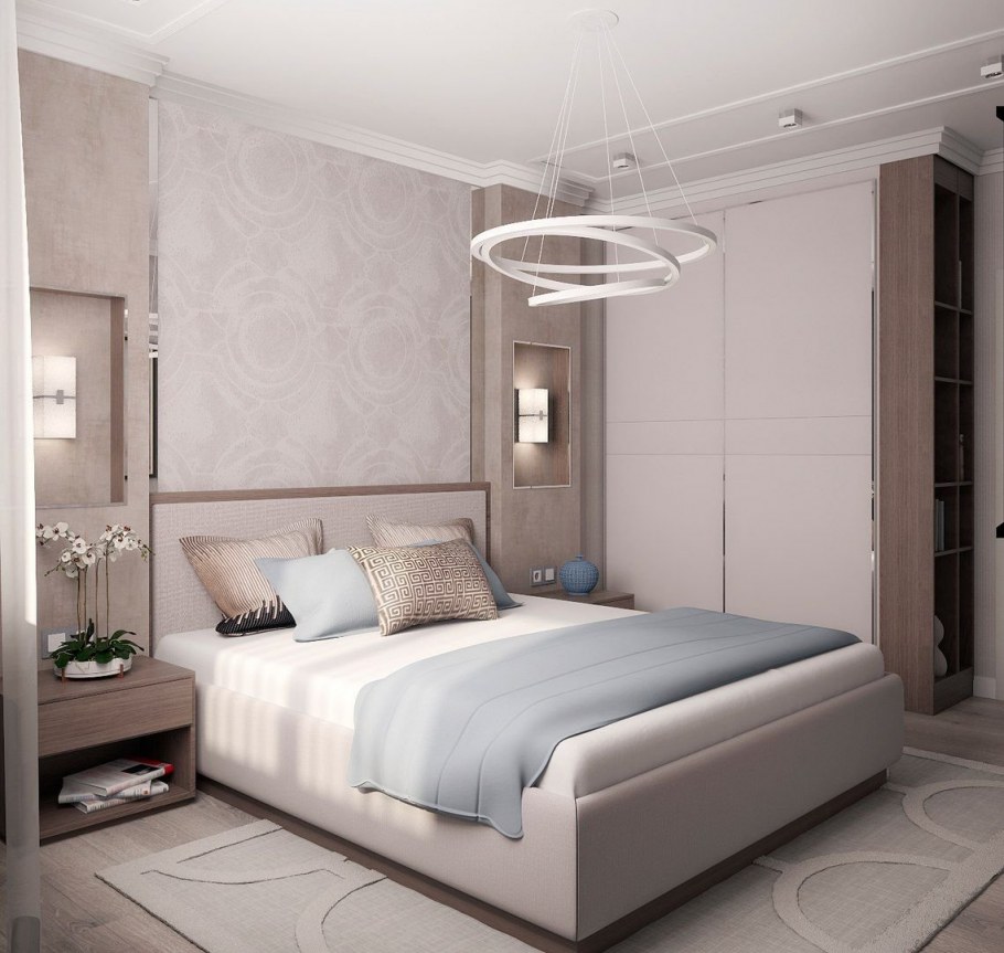 Маленькая спальня в современном стиле