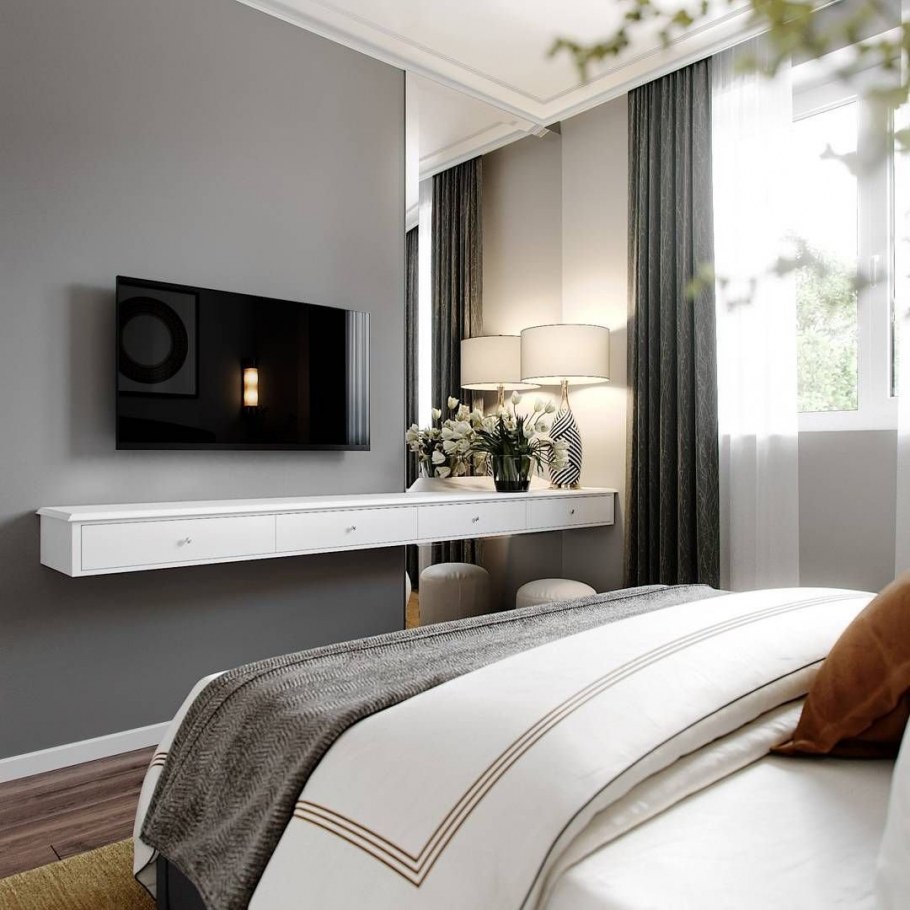 Стильная маленькая спальня