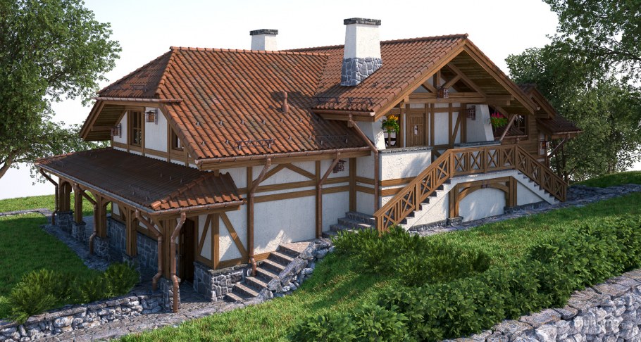 Веранда из дерева