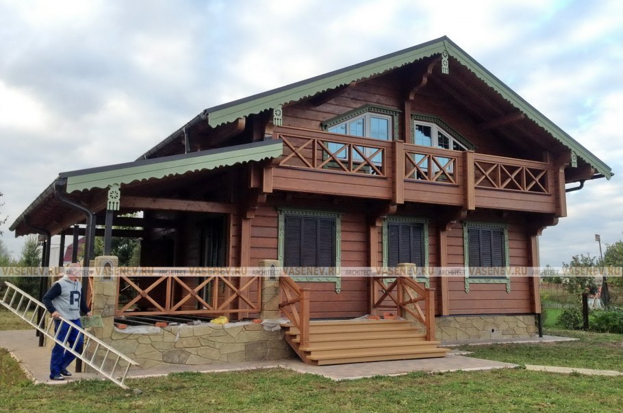 Современный деревянный дом Шале