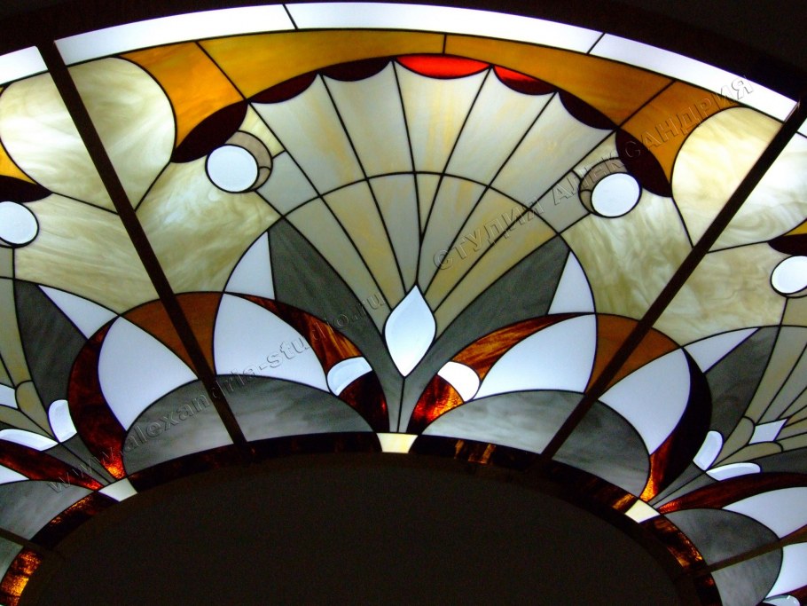 Потолочный витраж арт деко