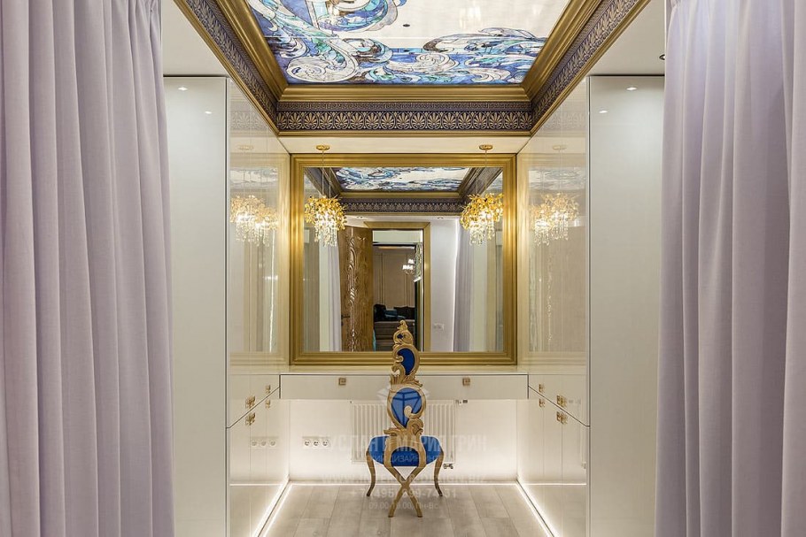 Витраж в интерьере ар деко