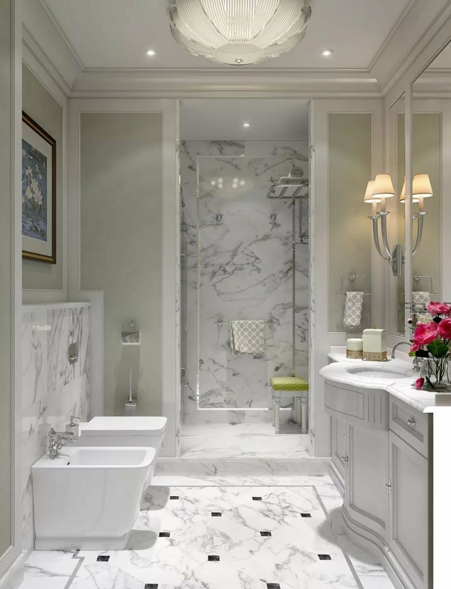 Ванная в стиле Неоклассика