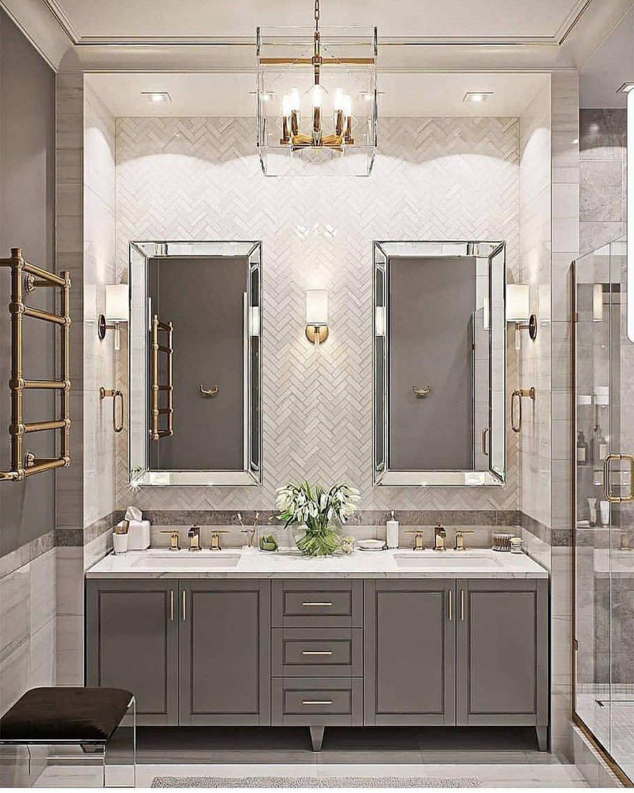 Красивые Ванные комнаты в классическом стиле
