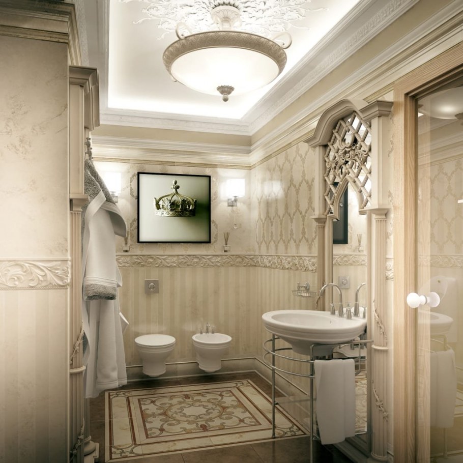 Павел Полынов ванная комната в классическом стиле