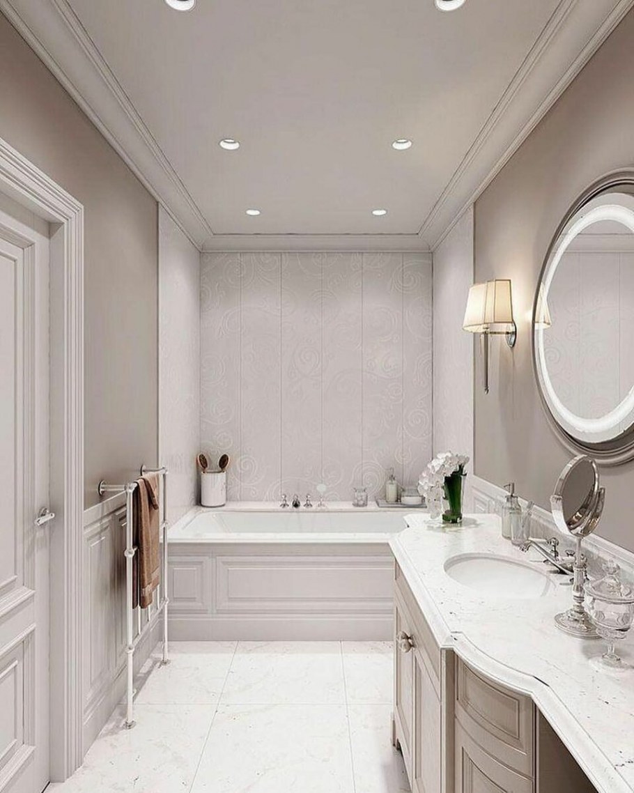 Санузел плитка метротил стиль Неоклассика