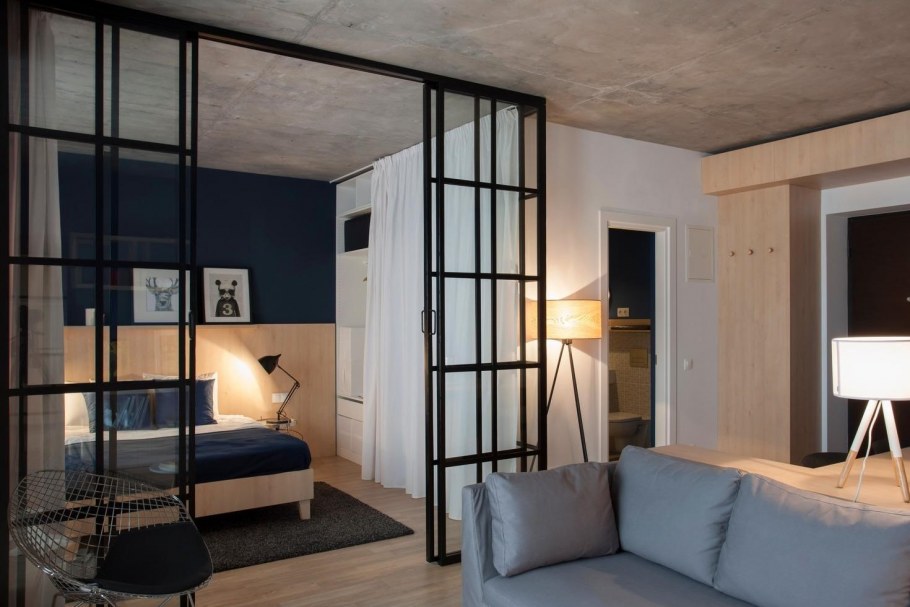 Перегородки для зонирования в стиле лофт