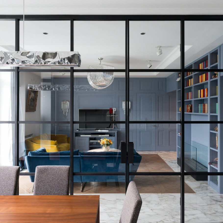 Стеклянные перегородки в интерьере