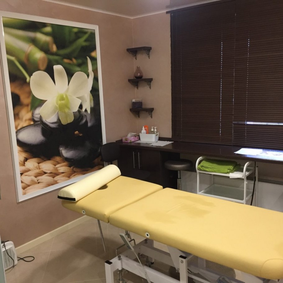 Массажный кабинет салатовый цвета