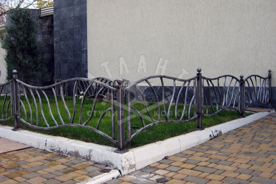 Забор для палисадника из металла