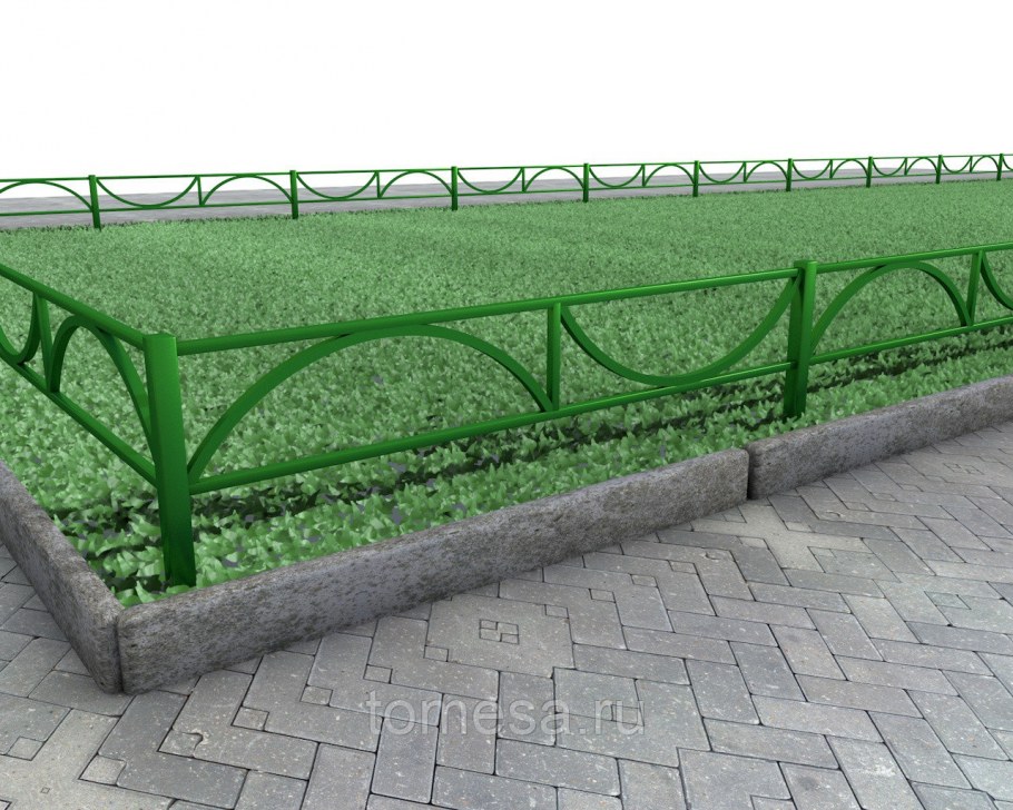 Декоративный заборчик из металла кованый