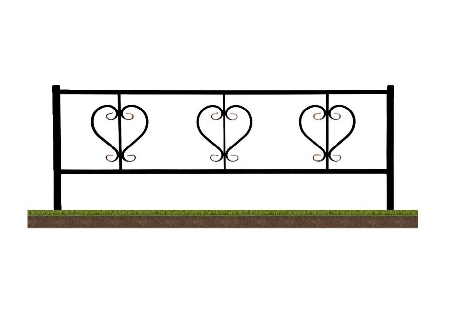 Кованый палисадник