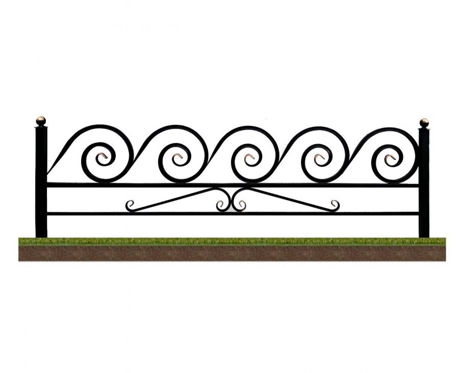 Ограждение для цветника из металла