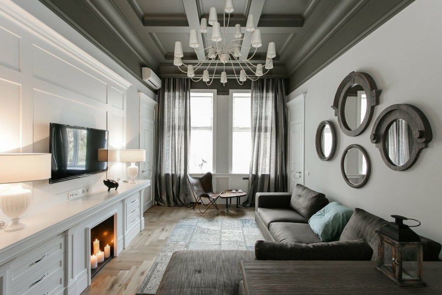 Гостиная в стиле современная классика