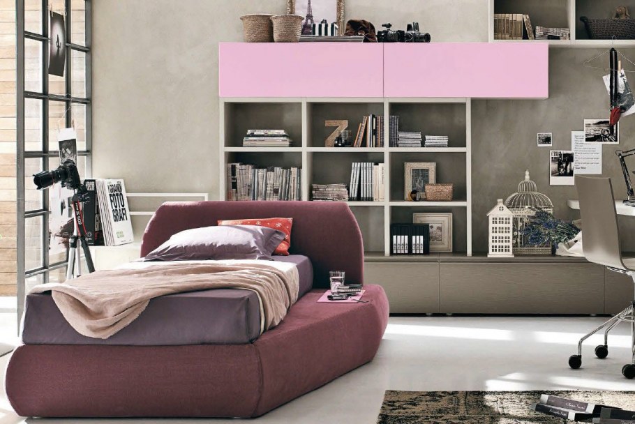 Интерьер молодежной комнаты для девушки