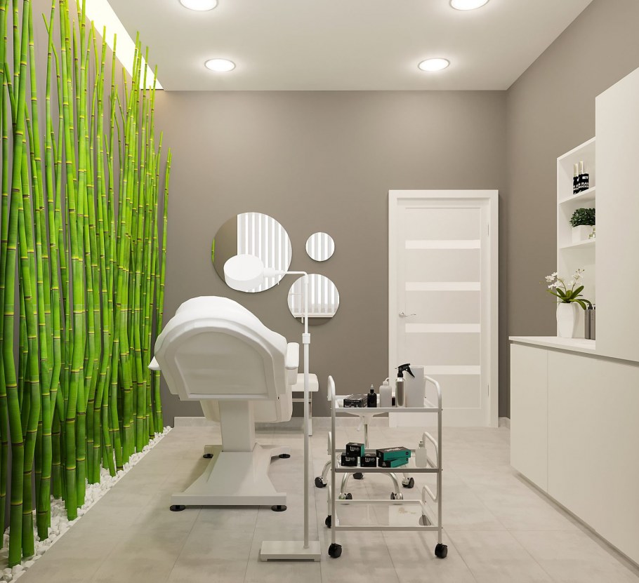 Фотообои в интерьере парикмахерской