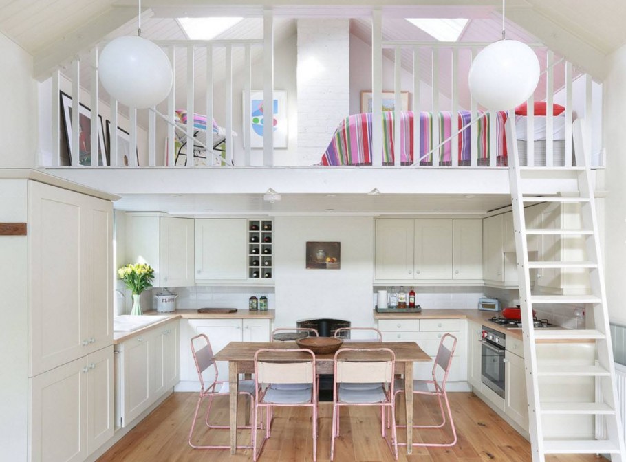 Антресольный второй ярус кровать чердак