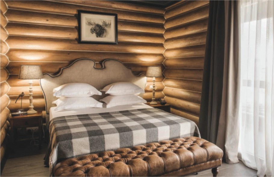 Скандинавский интерьер в деревянном доме