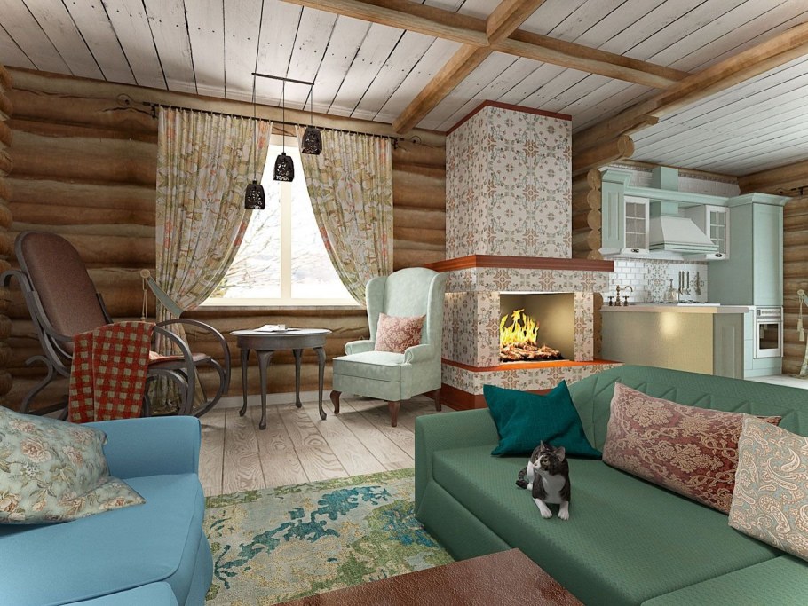 Спальня в загородном доме