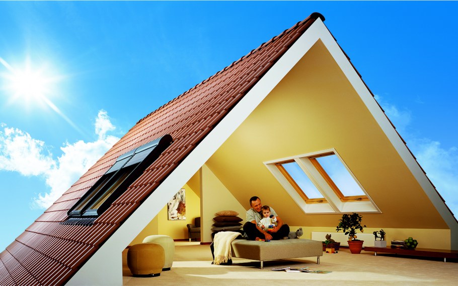 Крыши домов с мансардой