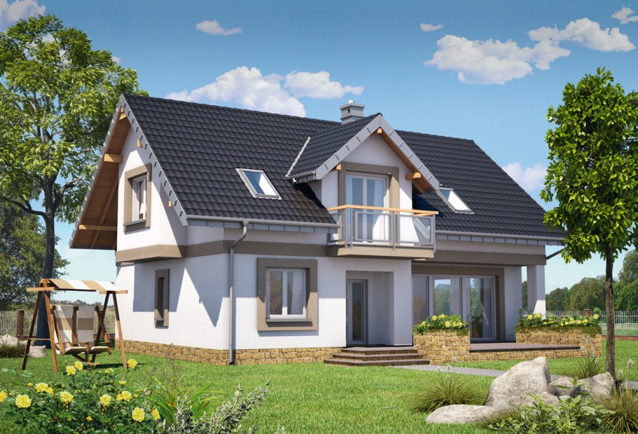 Голландская полувальмовая крыша