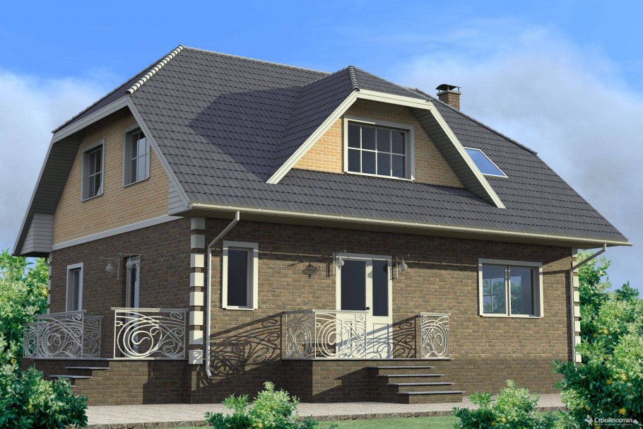 Z500 с мансардой двускатной