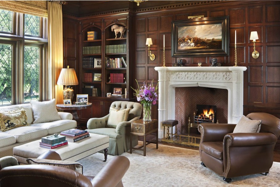 Камин в английском стиле