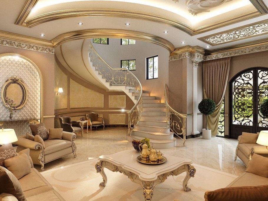 Luxury Mansion Interior гостиная