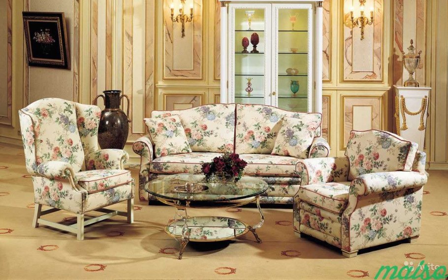 Мебель для гостиной в стиле шебби Шик