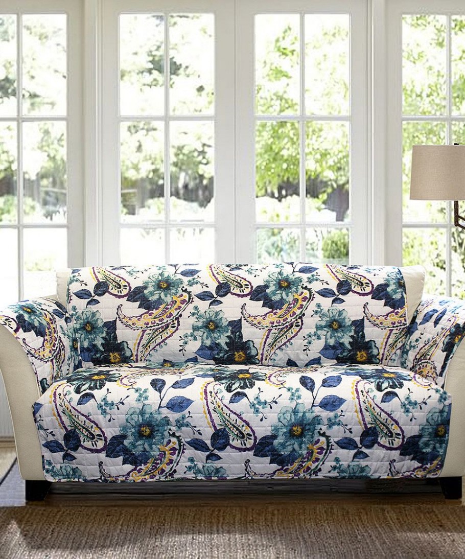 Диван цветочный принт