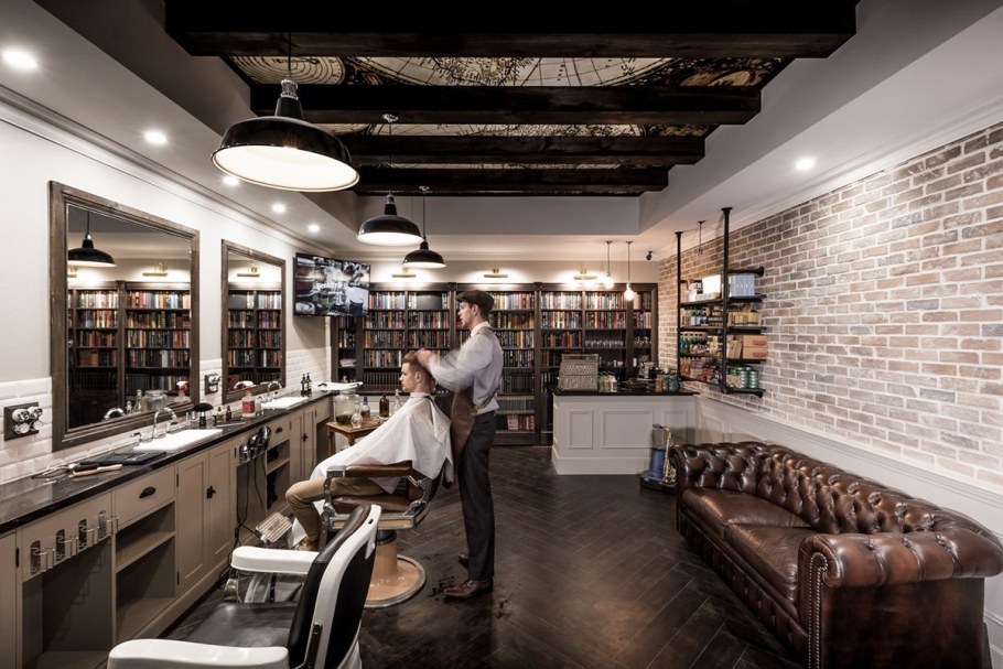 Барбершопы интерьер