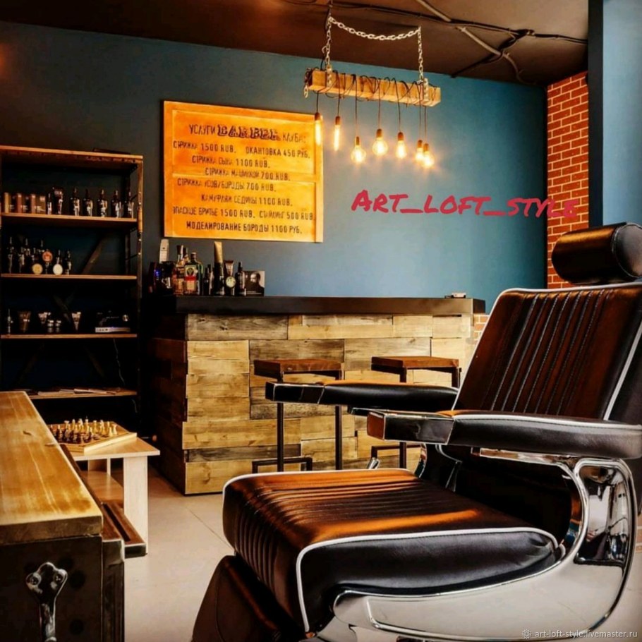 Барбершоп интерьер