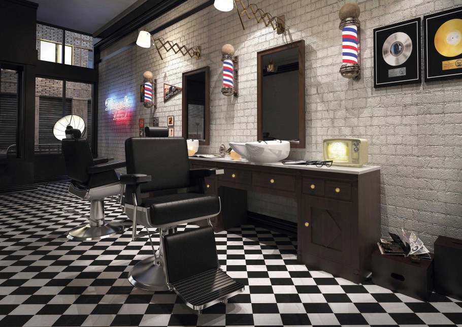 Освещение для барбершопа