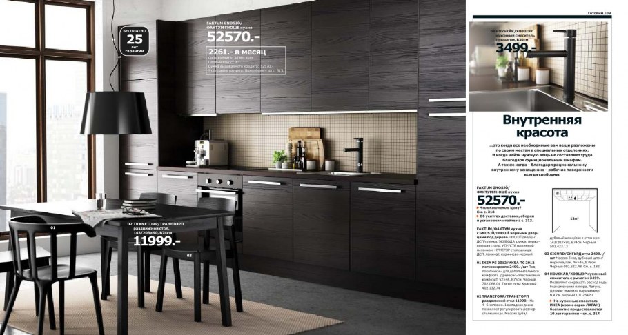 Черная матовая кухня