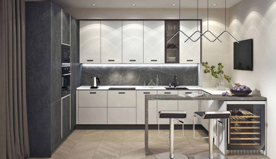 Gola профиль для фасадов кухни