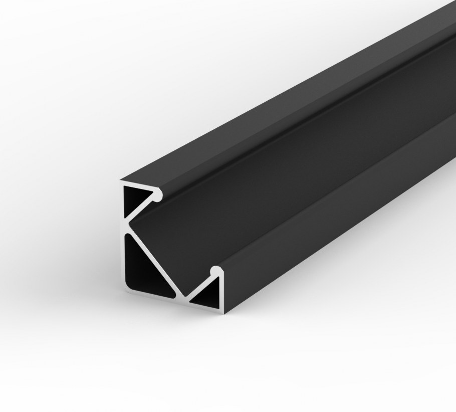Профиль для светодиодной ленты черный 2м