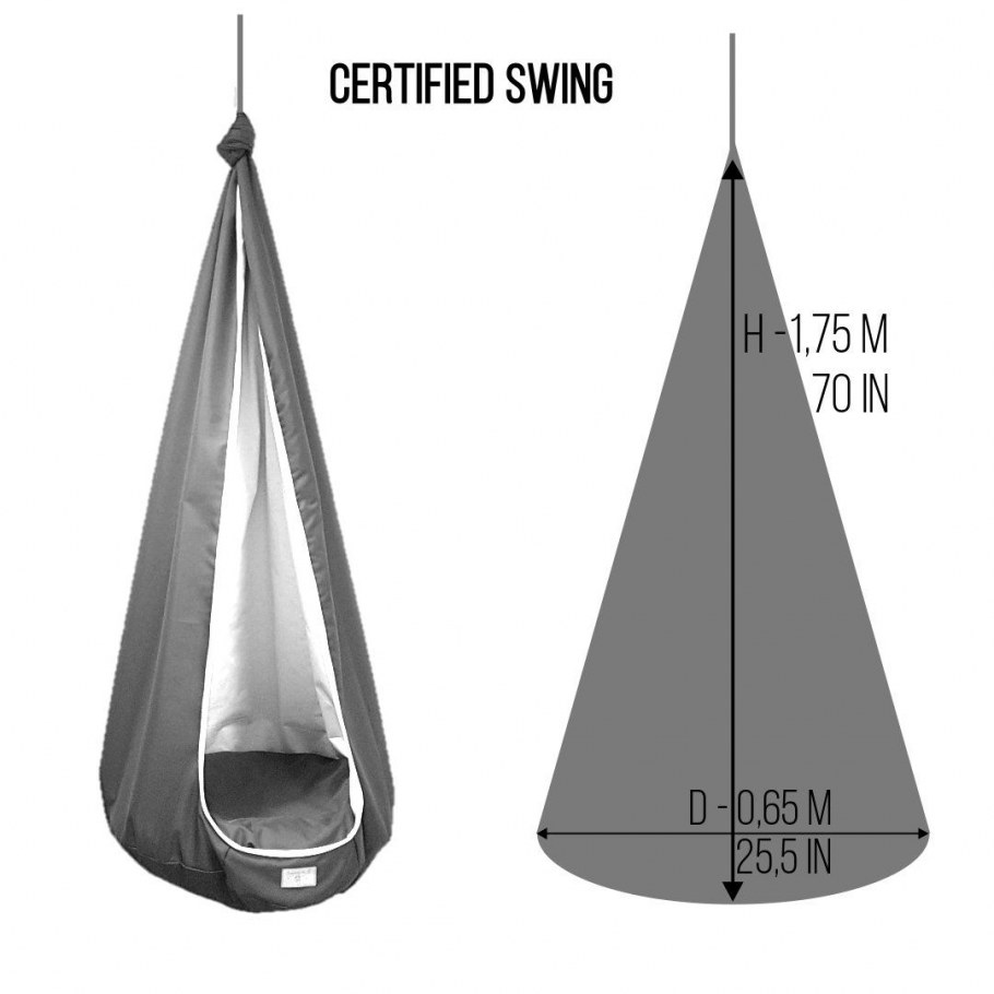 Детское подвесное кресло кокон