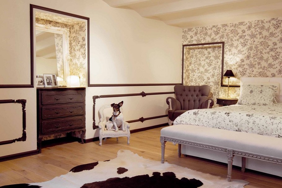 Спальня 10 кв м Неоклассика