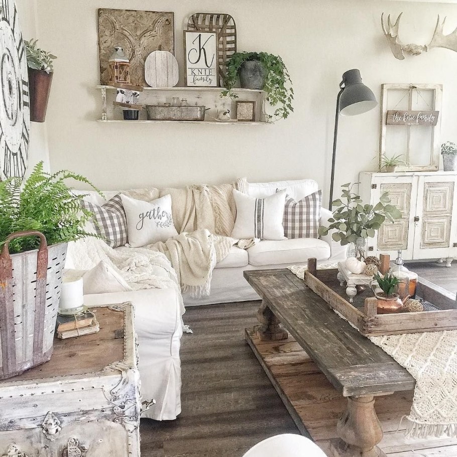 Гостиная в фермерском стиле