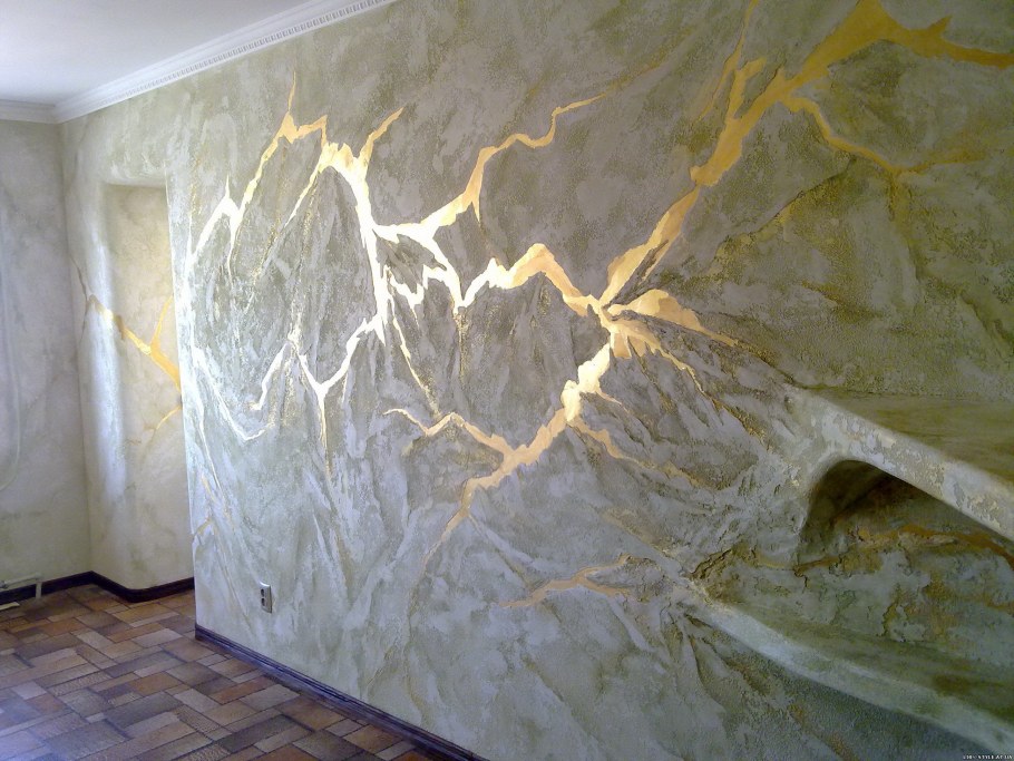 Венецианская штукатурка фактурная