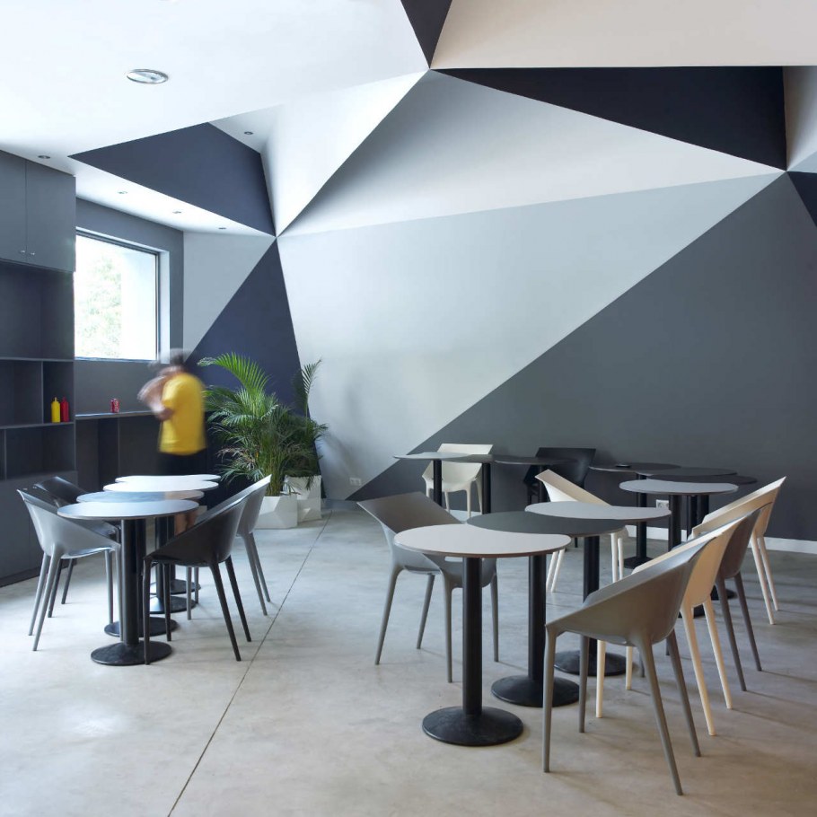 Стиль Деконструктивизм в интерьере кафе