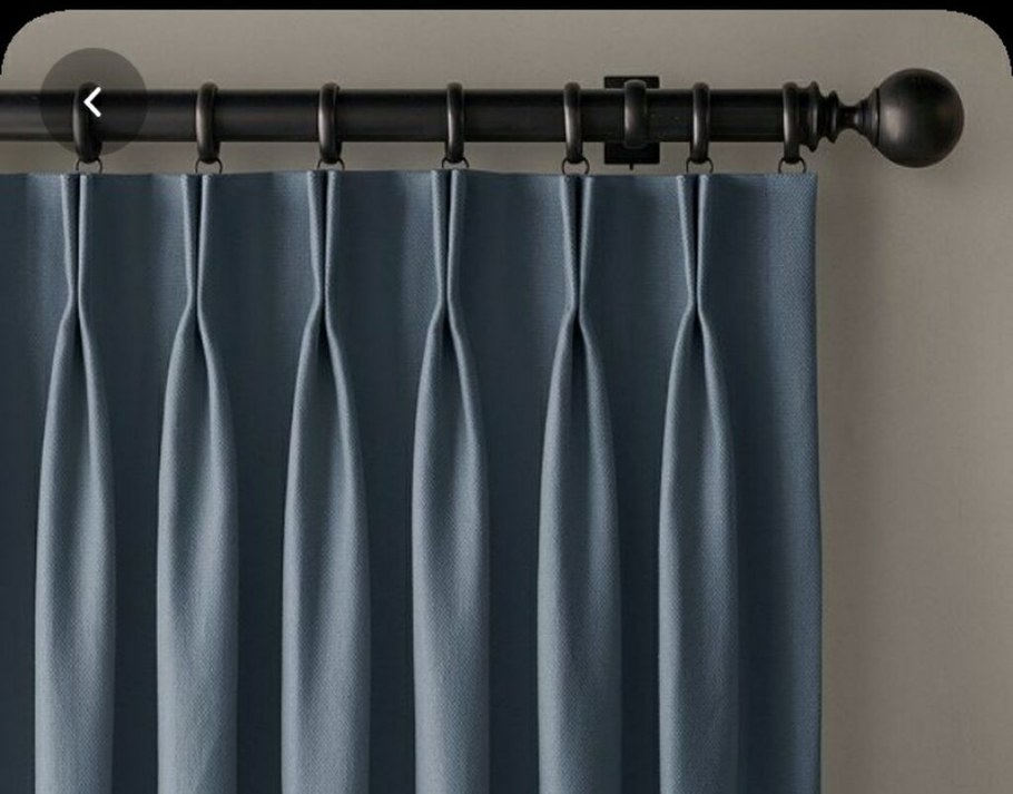 Портьеры ручная складка