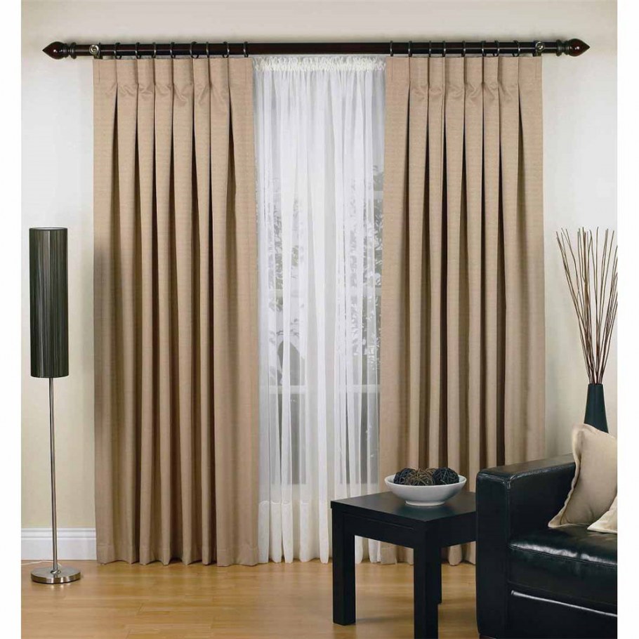 Шторы бежевые