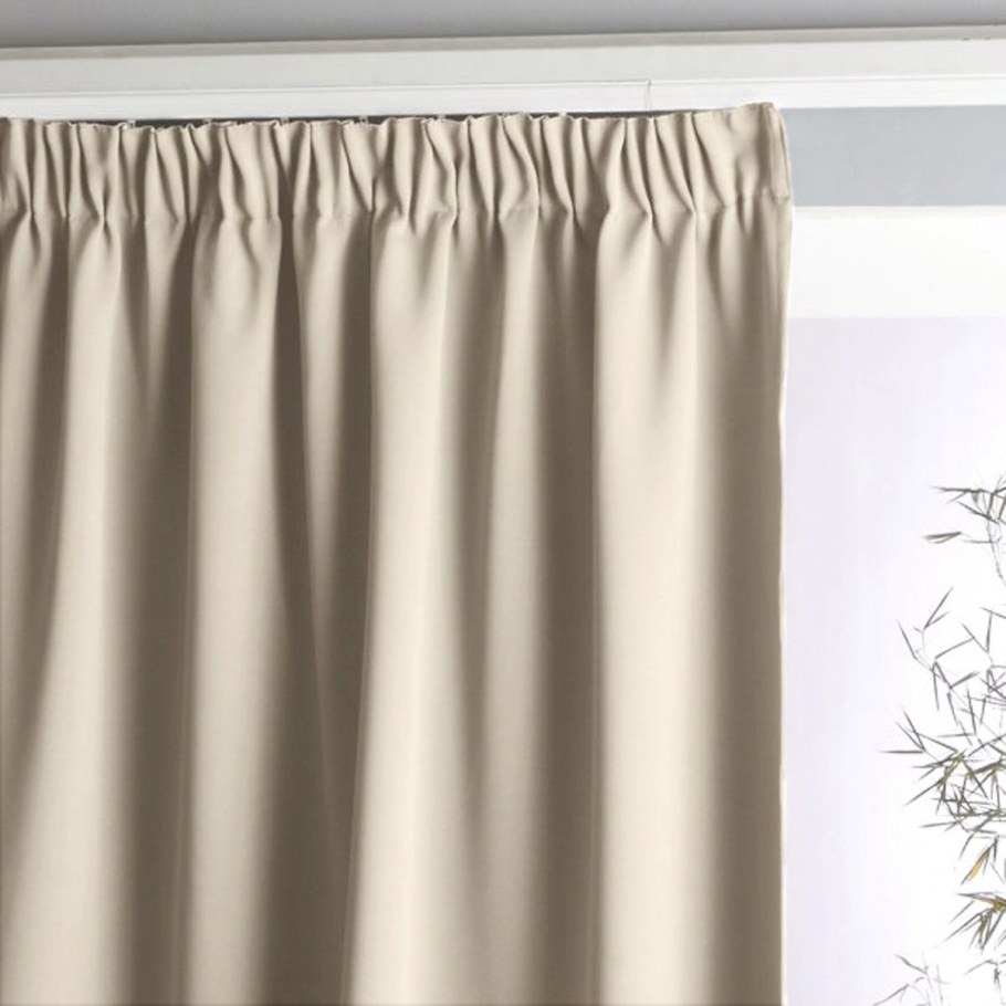 Штора Затемняющая двусторонняя с бордюром со складками, voda