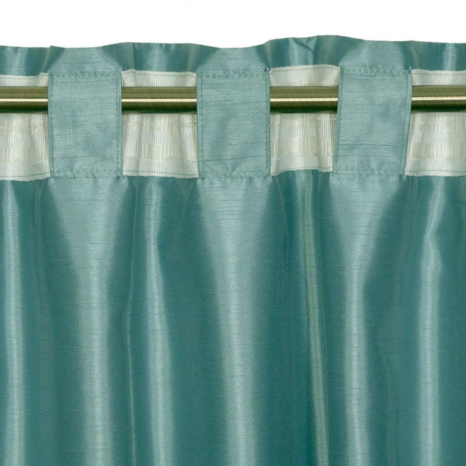 Штора на ленте inspire «Нью силка», 200х280 см, цвет бирюзовый