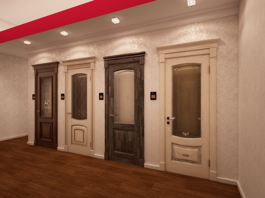 Межкомнатные двери с капителью в интерьере