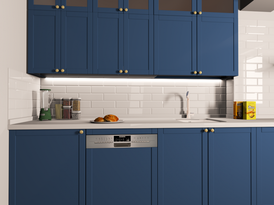 Кухня массив деним yg4018-80a